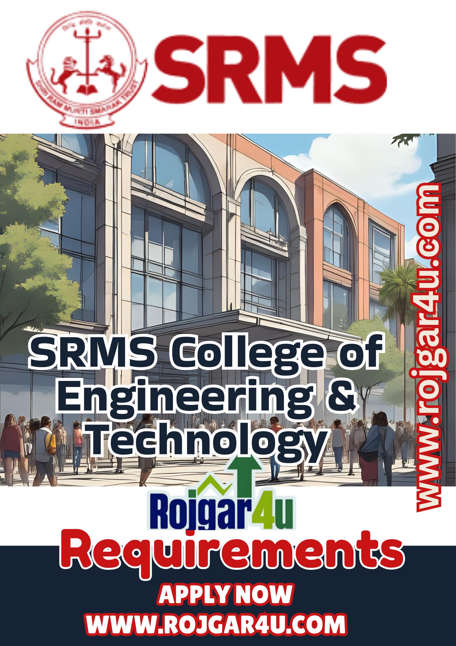 Draughtsman and Construction Supervisor required at SRMS College of Engineering &amp; Technology