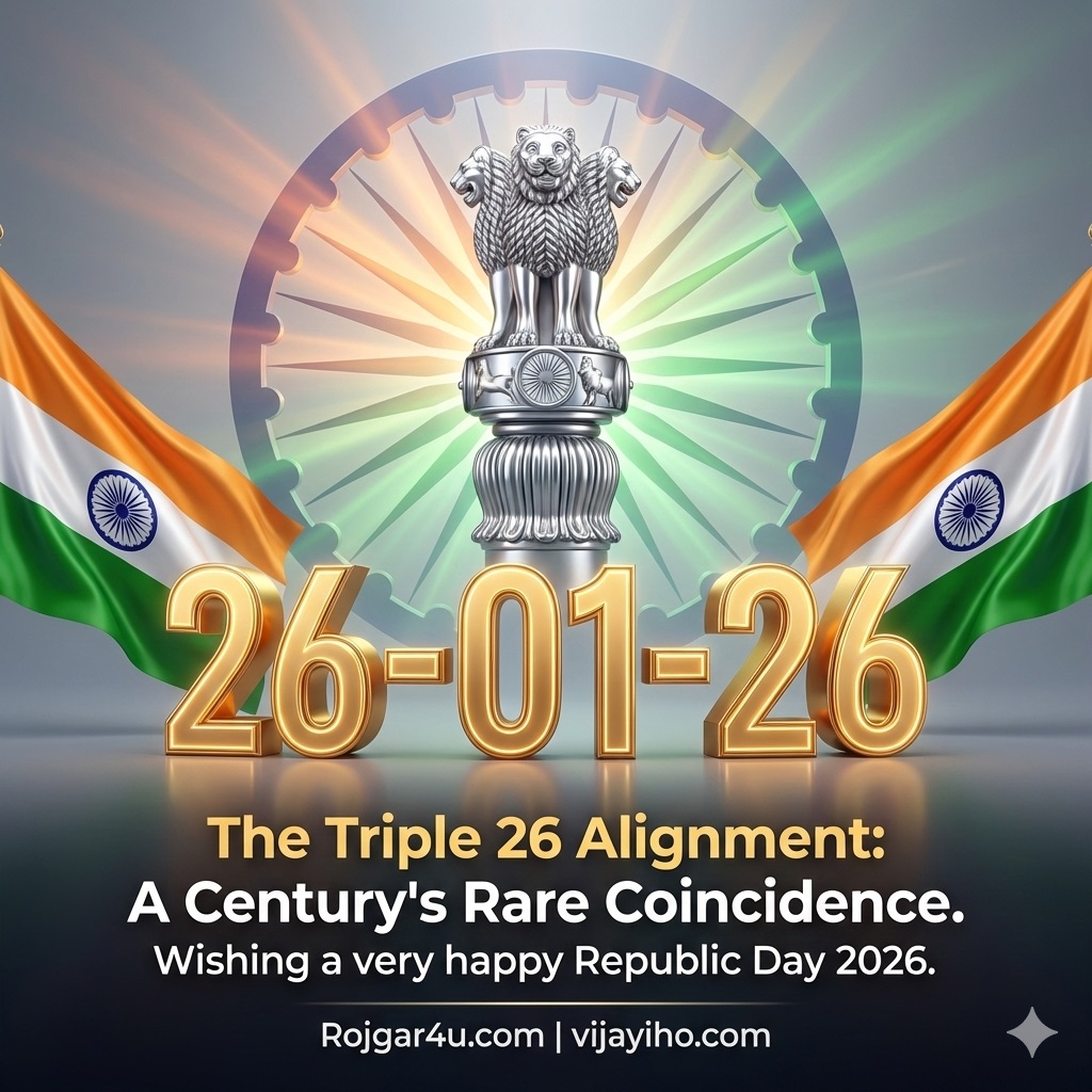 26 जनवरी 2026: गणतंत्र दिवस का इतिहास, रहस्य और भविष्य का भारत | Republic Day 2026 Report by rojgar4u.com