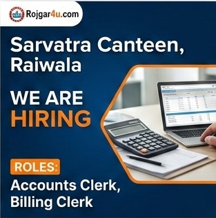 Billing Clerk at Sarvatra Unit Run Canteen in Raiwala image