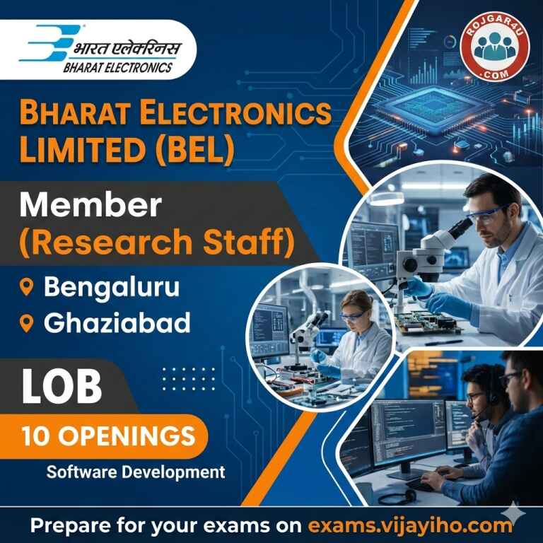 Member (Research Staff) at Bharat Electronics Limited (BEL) in Bengaluru, Ghaziabad image