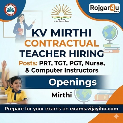 PGT / TGT / PRT (Contractual) at KV Mirthi in Pithoragarh image