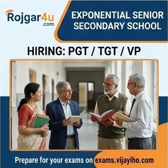 PGT/TGT & Leadership Roles at Exponential Senior Secondary School in Lalkuan image