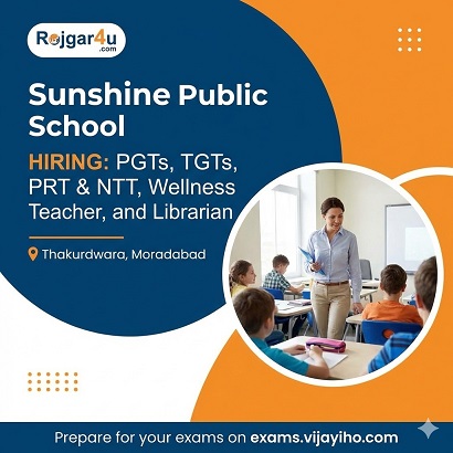 PGT, TGT, PRT (Multiple Subjects) at Sunshine Public School in Moradabad image
