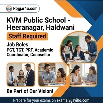 Visionary Educators (PGT/TGT/PRT) at KVM Public School in Haldwani image