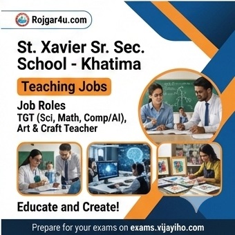 TGT & Art & Craft Teacher at St. Xavier Sr. Sec. School in Khatima image