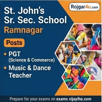 PGT and Commerce Teachers at St. John’s Sr. Sec. School in Ramnagar image