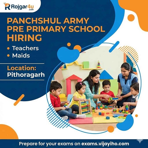 Teachers and Maids at Panchshul Army Pre Primary School in Pithoragarh image