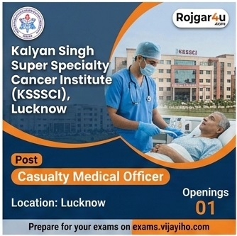 Casualty Medical Officer (CMO) at KSSSCI in Lucknow image