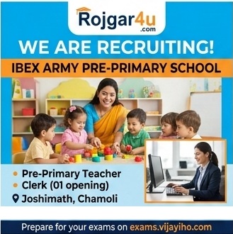 Adhoc Teachers and Clerk at Ibex Army Pre-Primary School in Joshimath image