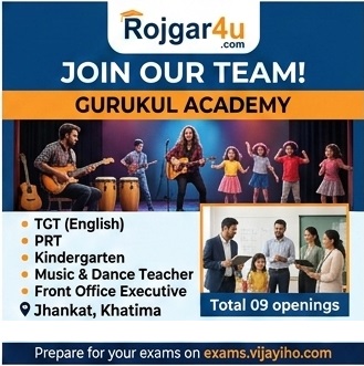TGT, PRT & Front Office Executive at Gurukul Academy in Jhankat image