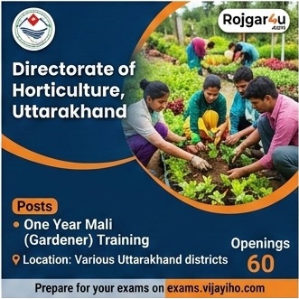 Mali (Gardener) Training Program at Directorate of Horticulture in Uttarakhand (Various Districts) image